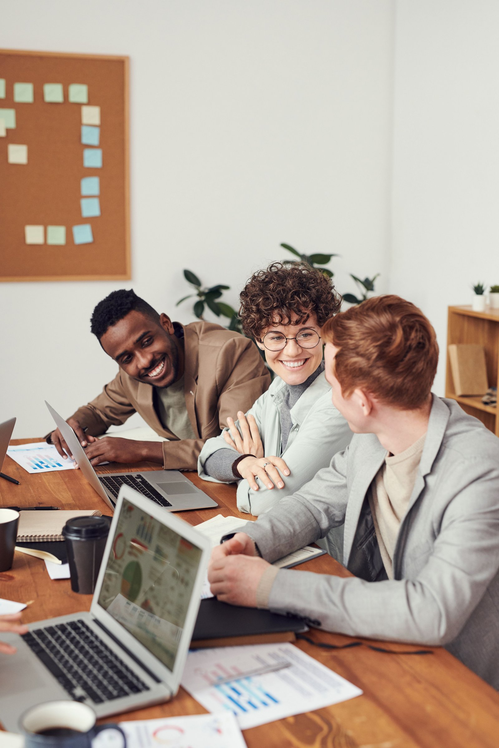 People collaborating on a startup project